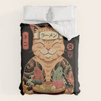 Cat Ramen Duvet Cover Gallery Image 6