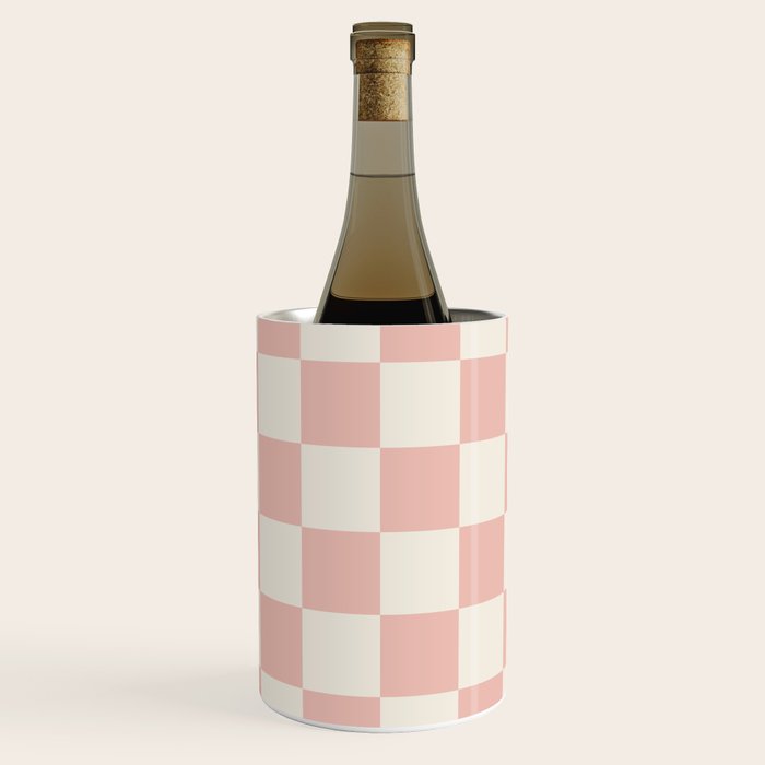 Checkered (Pink Cream) Wine Chiller Gallery Image 1
