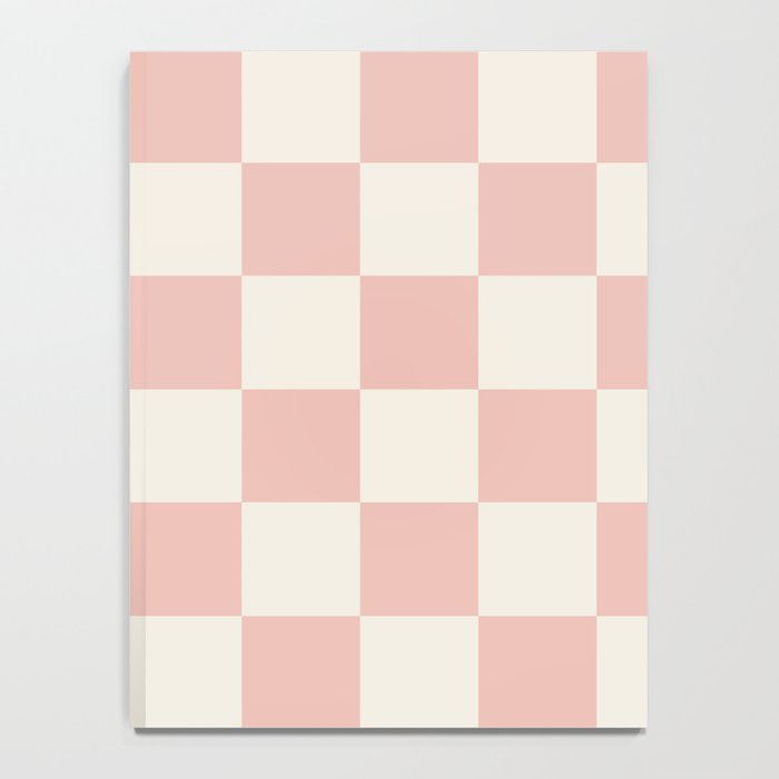 Checkered (Pink Cream) Notebook Gallery Image 4
