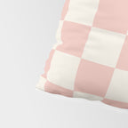 Checkered (Pink Cream) Pillow Sham Gallery Image 4
