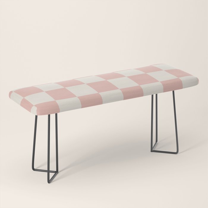 Checkered (Pink Cream) Bench Gallery Image 1