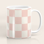 Checkered (Pink Cream) Coffee Mug Gallery Image 1