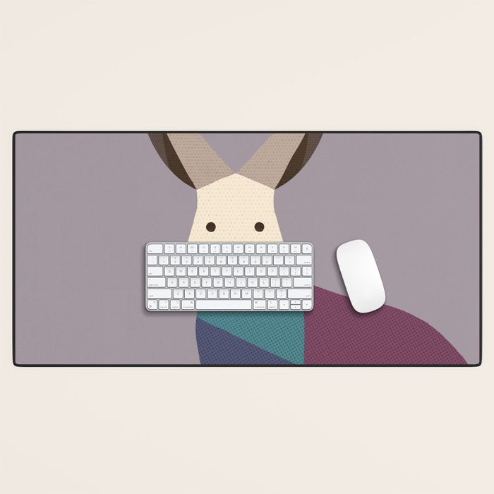 European Hare Desk Mat Gallery Image 1