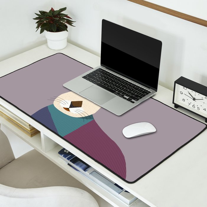 European Hare Desk Mat Gallery Image 2