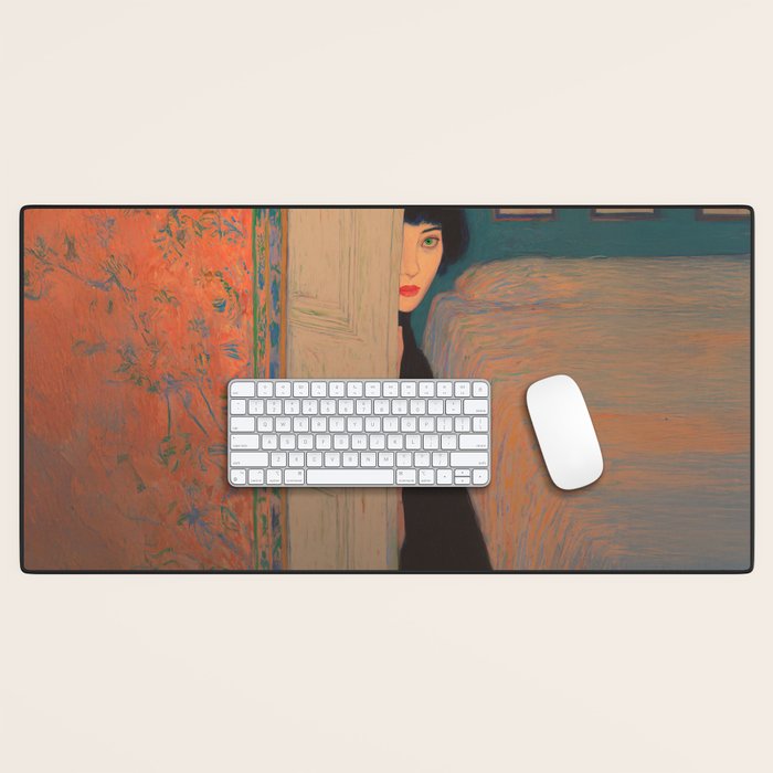 Behind the Painted Door Desk Mat Gallery Image 1