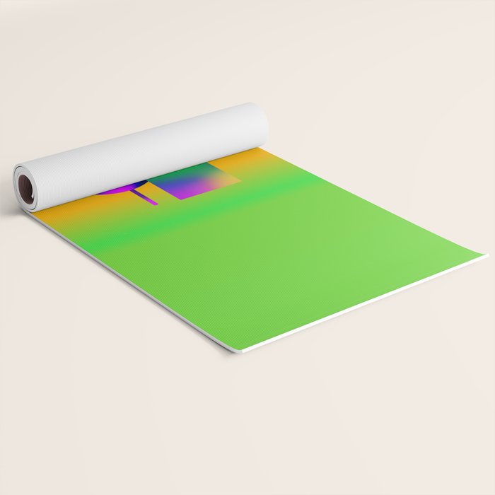 Tuscan  Landscape - Ombre Colors Minimalist Modern Abstract Iluustration  Yoga Mat Gallery Image 2
