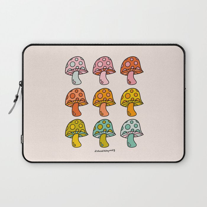 Rainbow Mushrooms Laptop Sleeve Gallery Image 1