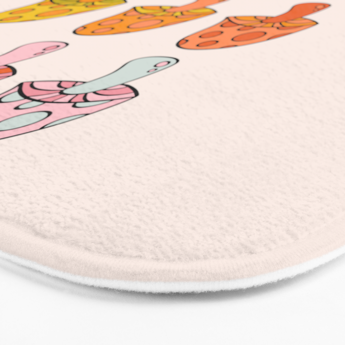 Rainbow Mushrooms Bath Mat Gallery Image 3