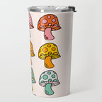 Rainbow Mushrooms Travel Mug Gallery Image 2