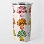 Rainbow Mushrooms Travel Mug Gallery Image 1