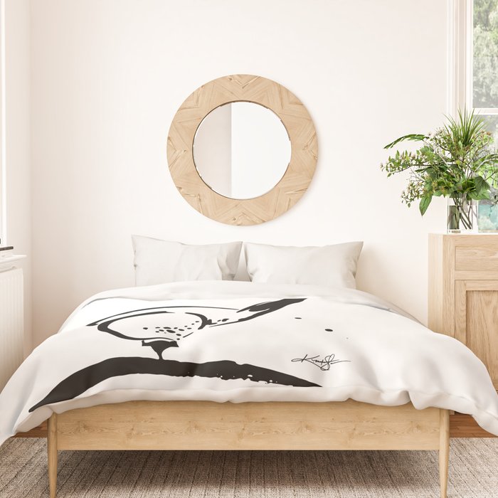 Golf Club by Kathy Morton Stanion Duvet Cover Gallery Image 3