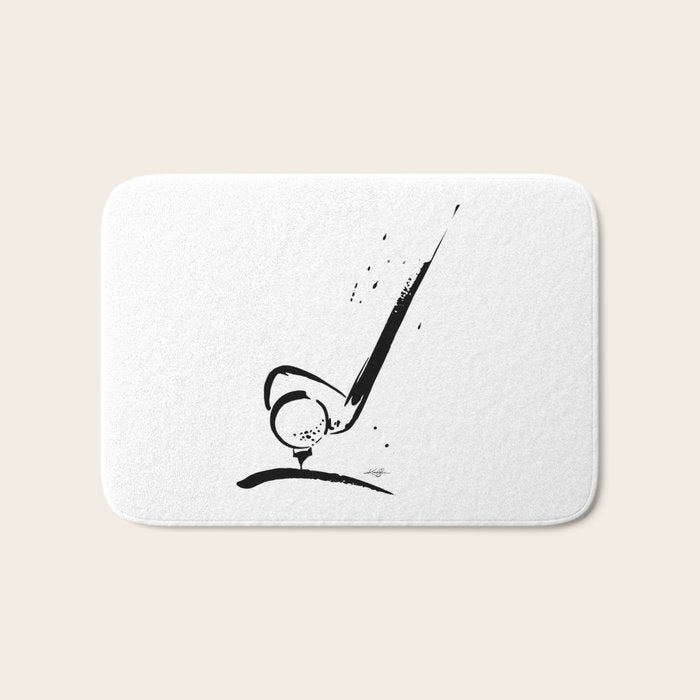 Golf Club by Kathy Morton Stanion Bath Mat Gallery Image 1