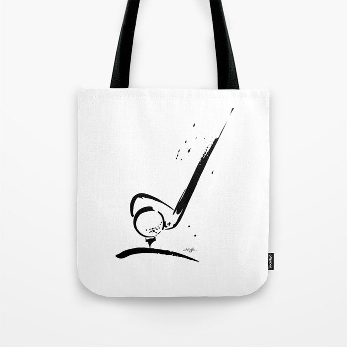 Golf Club by Kathy Morton Stanion Tote Bag Gallery Image 1