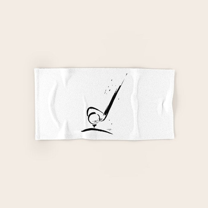 Golf Club by Kathy Morton Stanion Bath Towel Gallery Image 1