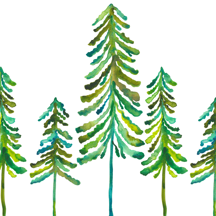 Pine Trees - Green Palette Coffee Mug Gallery Image 2
