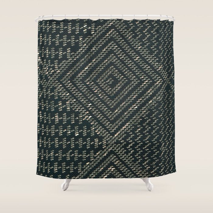 Black Assuit Shower Curtain Gallery Image 1