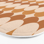 Retro Circular Pattern XXXIV Bath Mat Gallery Image 3