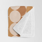 Retro Circular Pattern XXXIV Throw Blanket Gallery Image 3