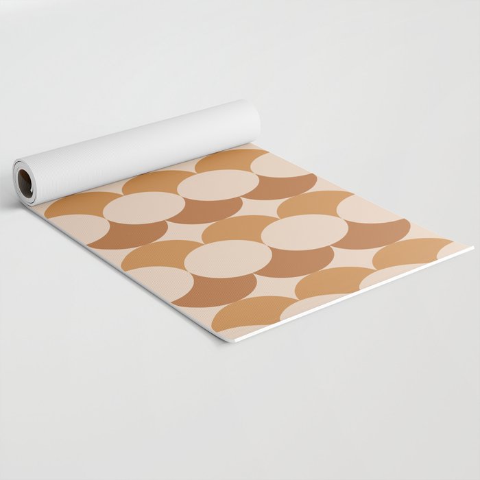 Retro Circular Pattern XXXIV Yoga Mat Gallery Image 2