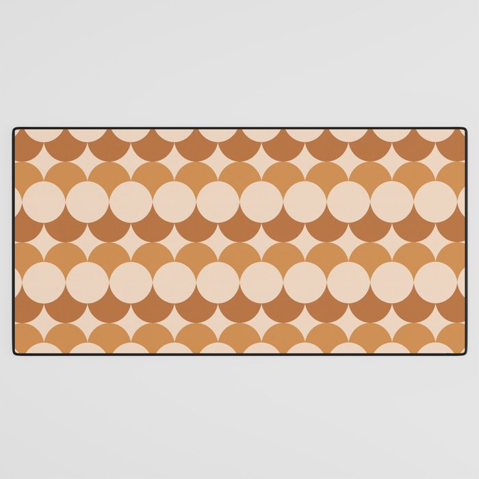 Retro Circular Pattern XXXIV Desk Mat Gallery Image 3