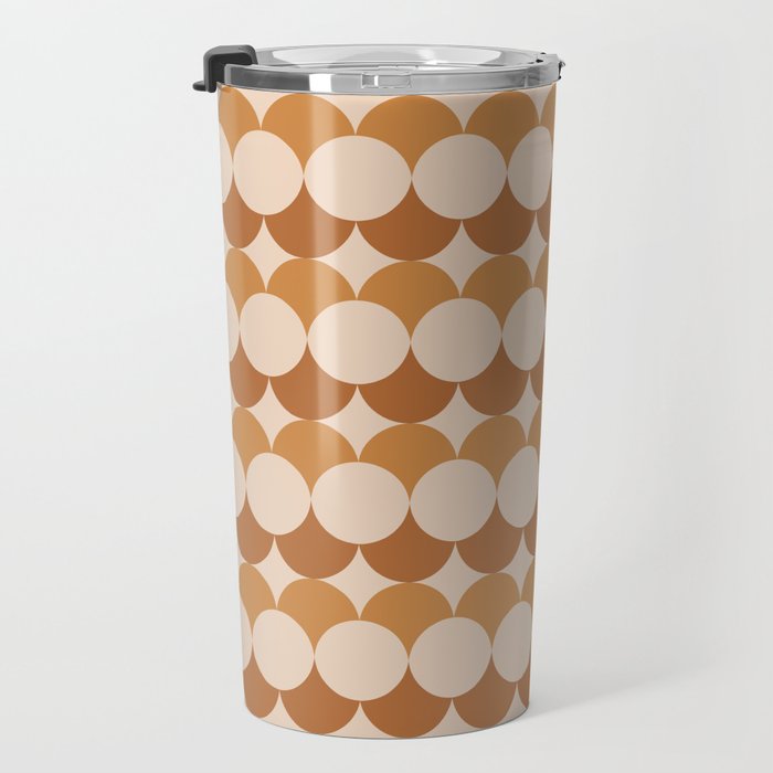 Retro Circular Pattern XXXIV Travel Mug Gallery Image 3