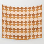 Retro Circular Pattern XXXIV Wall Tapestry Gallery Image 4