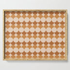 Retro Circular Pattern XXXIV Serving Tray Gallery Image 1