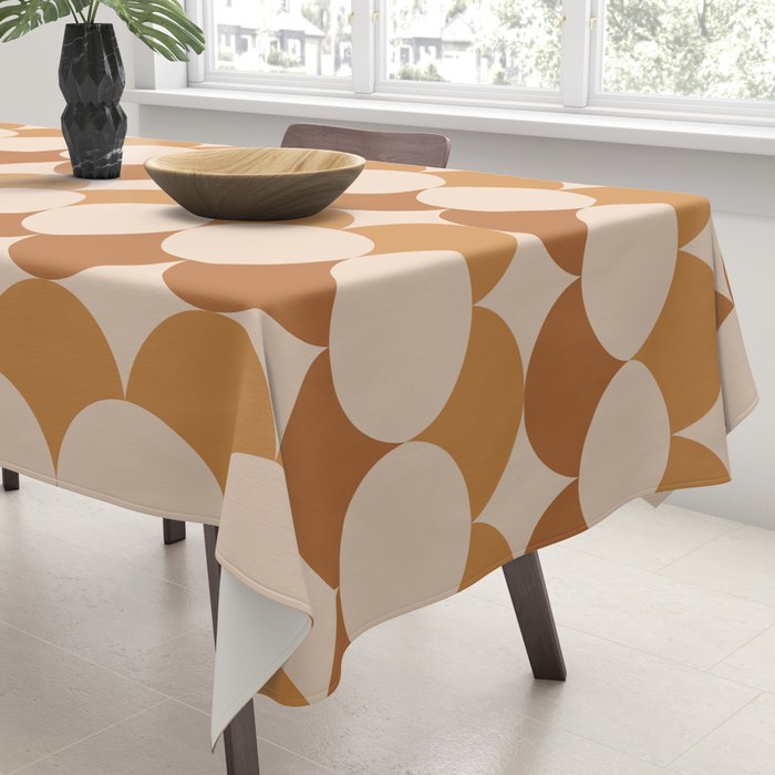 Retro Circular Pattern XXXIV Tablecloth Gallery Image 3