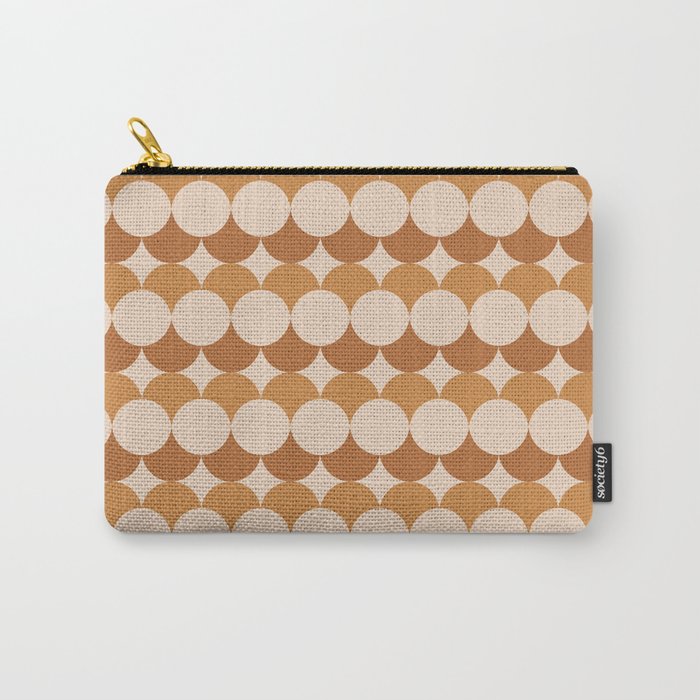 Retro Circular Pattern XXXIV Carry All Pouch Gallery Image 1
