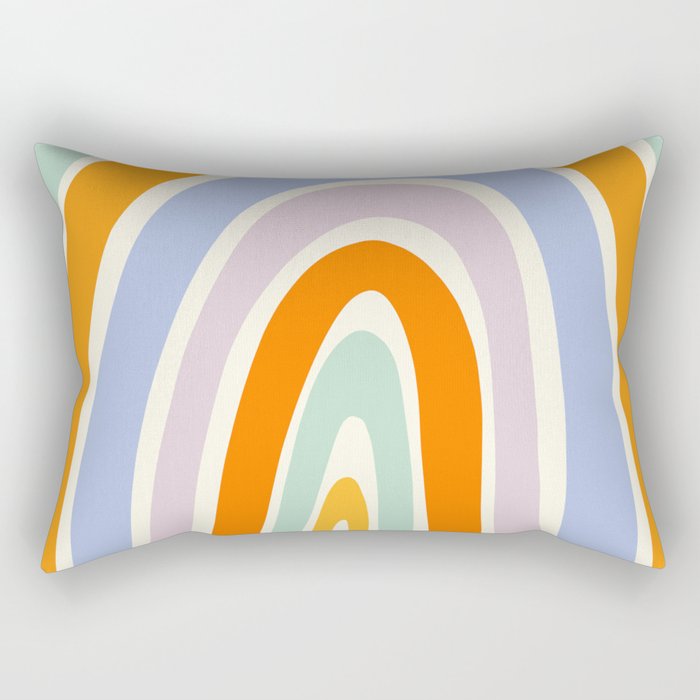 Mod Rainbow Rectangular Pillow Gallery Image 2