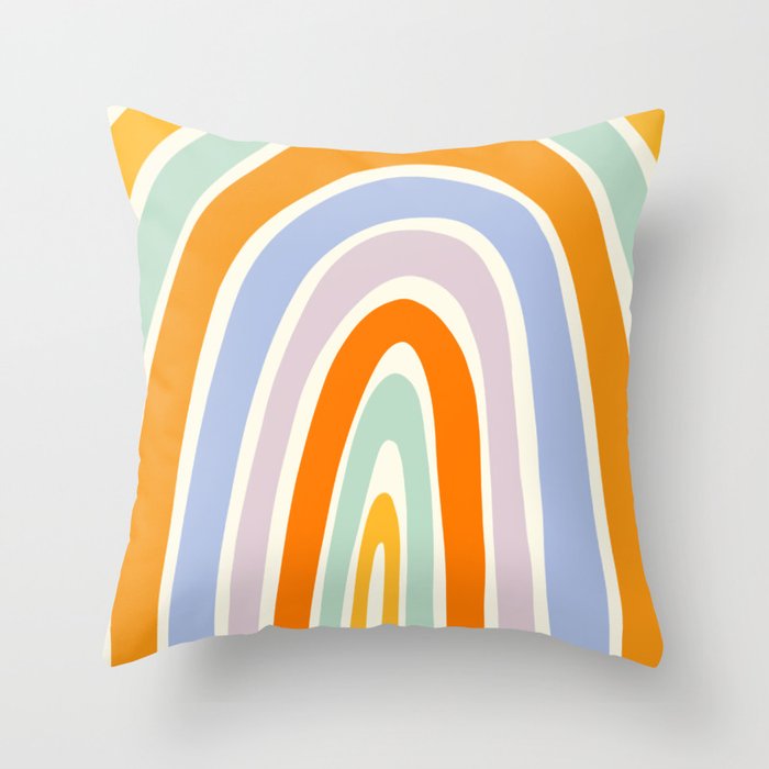 Mod Rainbow Throw Pillow Gallery Image 6