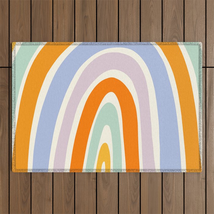 Mod Rainbow Outdoor Rug Gallery Image 1