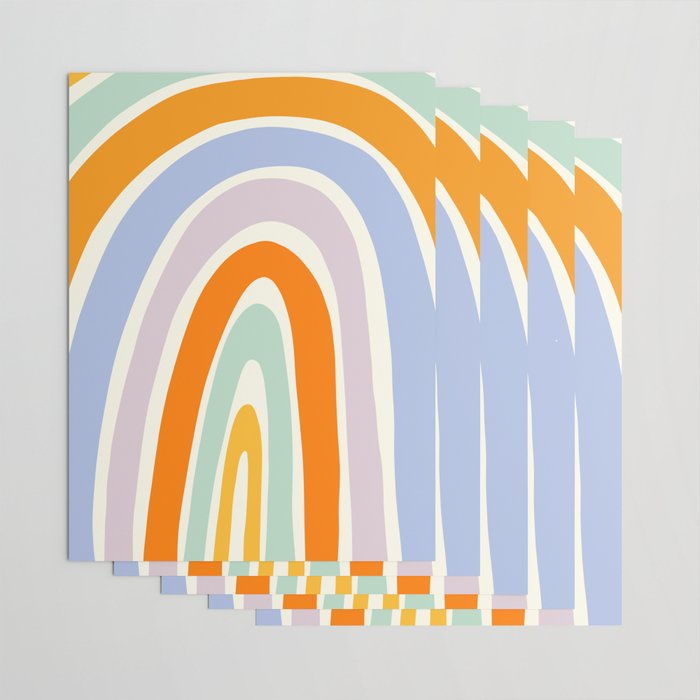 Mod Rainbow Wrapping Paper Gallery Image 3