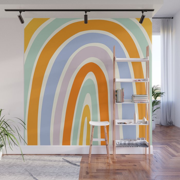 Mod Rainbow Wall Mural Gallery Image 1
