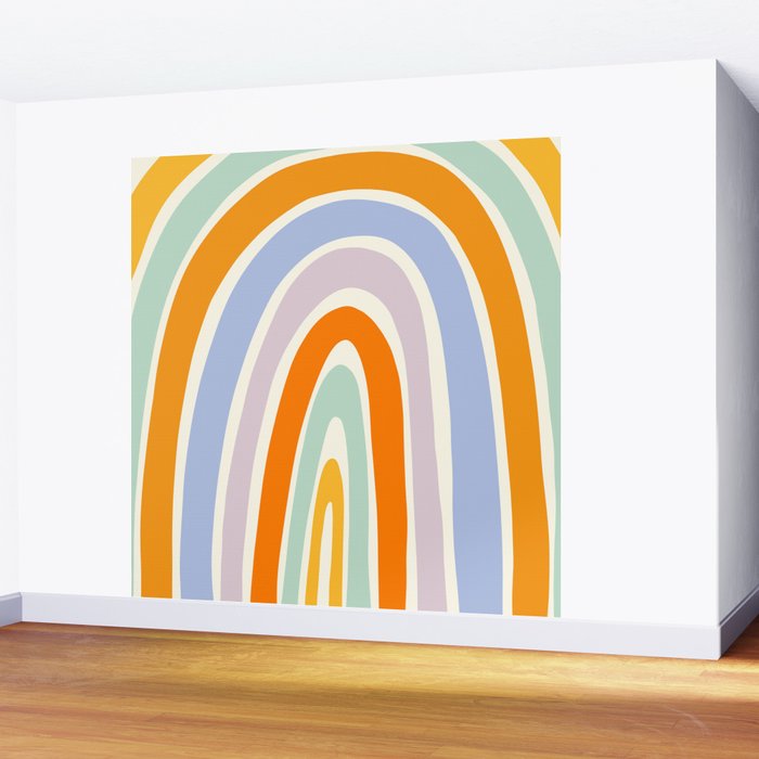 Mod Rainbow Wall Mural Gallery Image 2