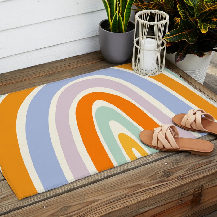 Mod Rainbow Outdoor Rug Gallery Image 2