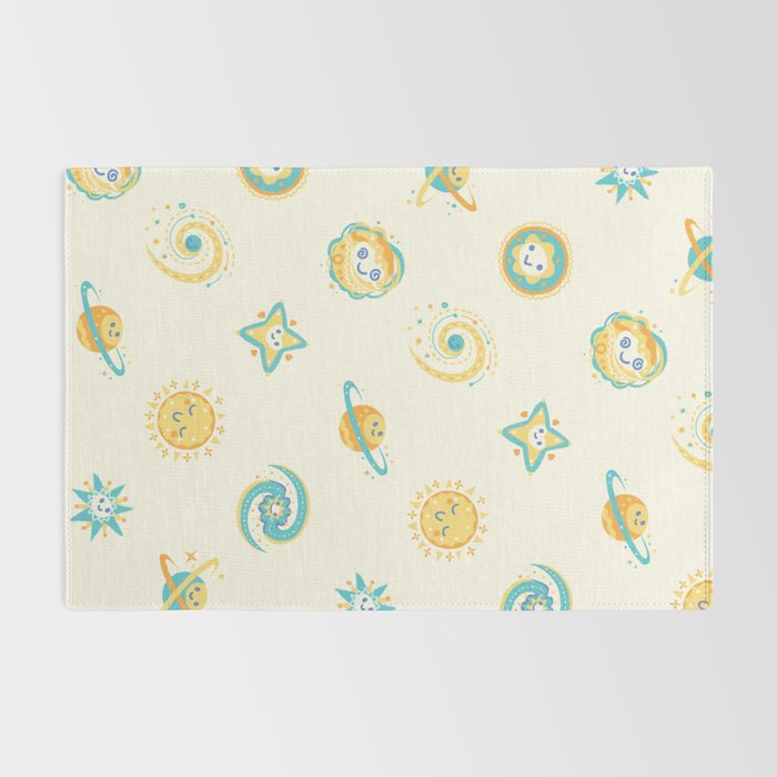 Pastel space pattern Rug Gallery Image 2