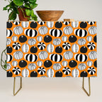 Autumn pumpkin harvest art pattern Credenza Gallery Image 1