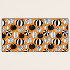 Autumn pumpkin harvest art pattern Desk Mat Gallery Image 3