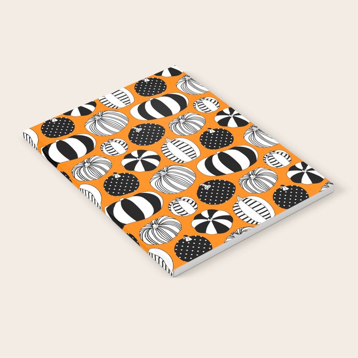 Autumn pumpkin harvest art pattern Notebook Gallery Image 2
