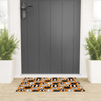 Autumn pumpkin harvest art pattern Welcome Mat Gallery Image 3
