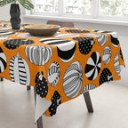 Autumn pumpkin harvest art pattern Tablecloth Gallery Image 3