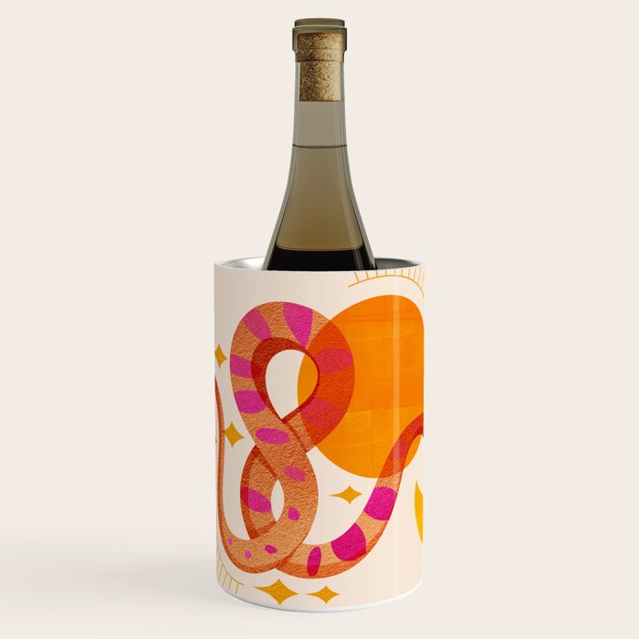 Abstraction_SUN_MOON_SNAKE_Minimalism_001 Wine Chiller Gallery Image 1