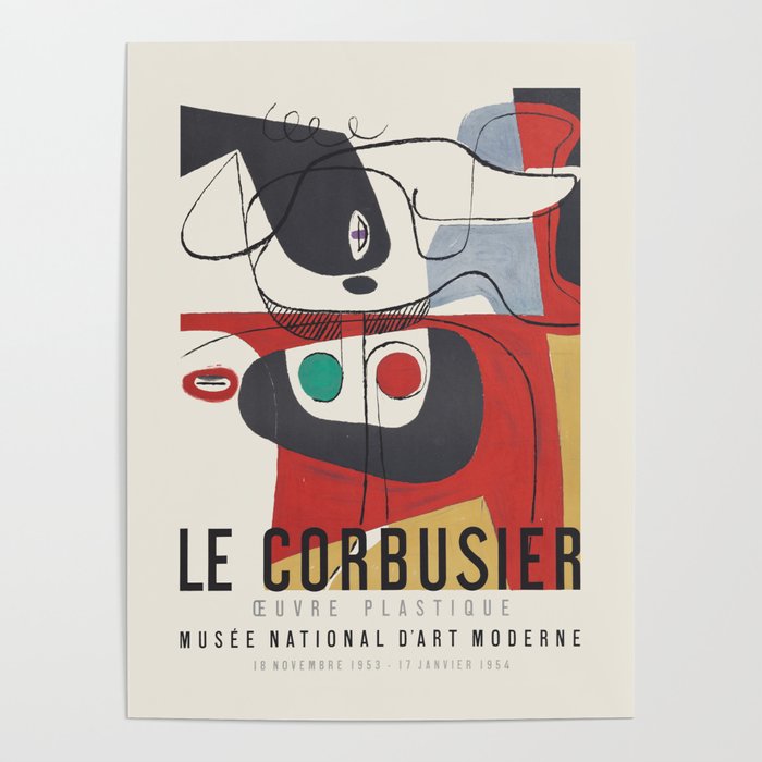 Le Corbusier - Exhibition poster for MusÃ©e National dâArt Moderne, 1954 Poster Gallery Image 4
