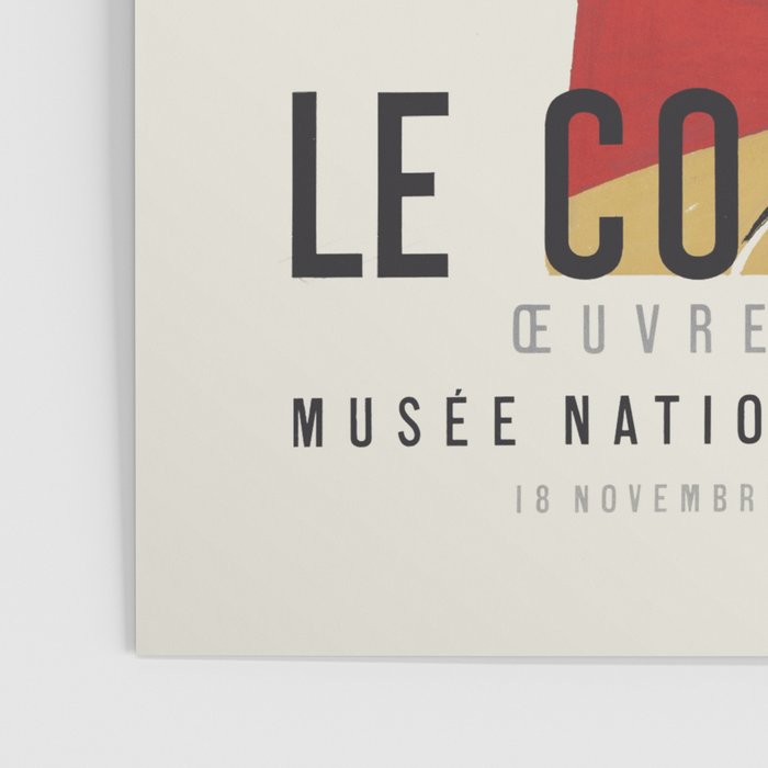 Le Corbusier - Exhibition poster for MusÃ©e National dâArt Moderne, 1954 Poster Gallery Image 3