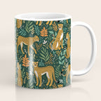 Spring Cheetah Pattern II - Lush Green Coffee Mug Gallery Image 1