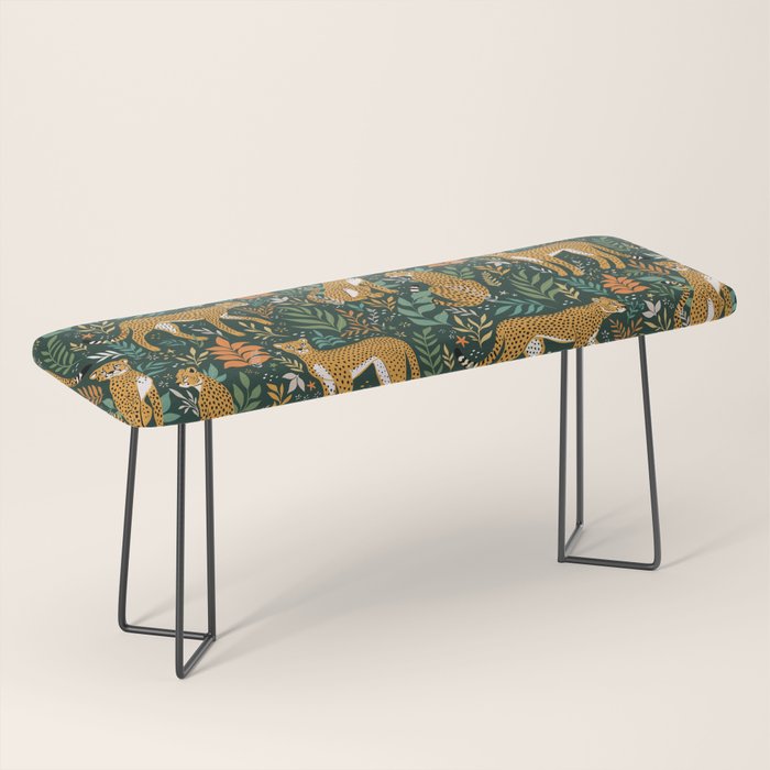 Spring Cheetah Pattern II - Lush Green Bench Gallery Image 1