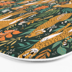 Spring Cheetah Pattern II - Lush Green Bath Mat Gallery Image 3