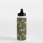 Spring Cheetah Pattern II - Lush Green Water Bottle Gallery Image 3