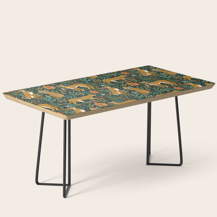 Spring Cheetah Pattern II - Lush Green Coffee Table Gallery Image 1